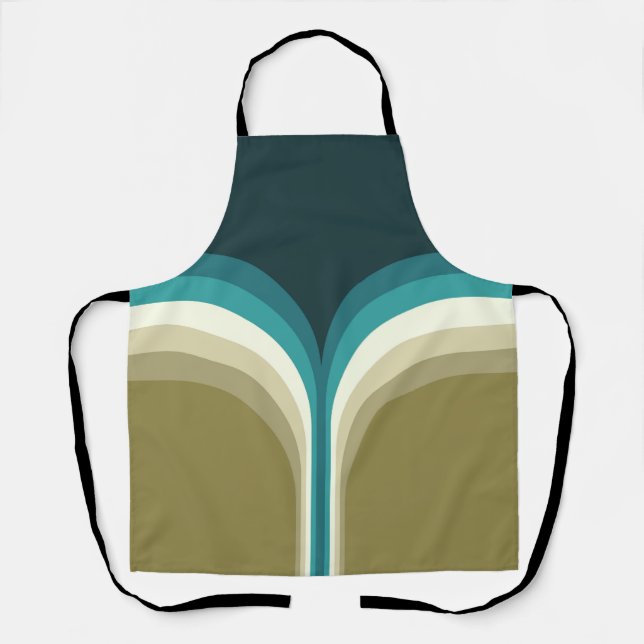 Retro style double arch decoration apron (Front)