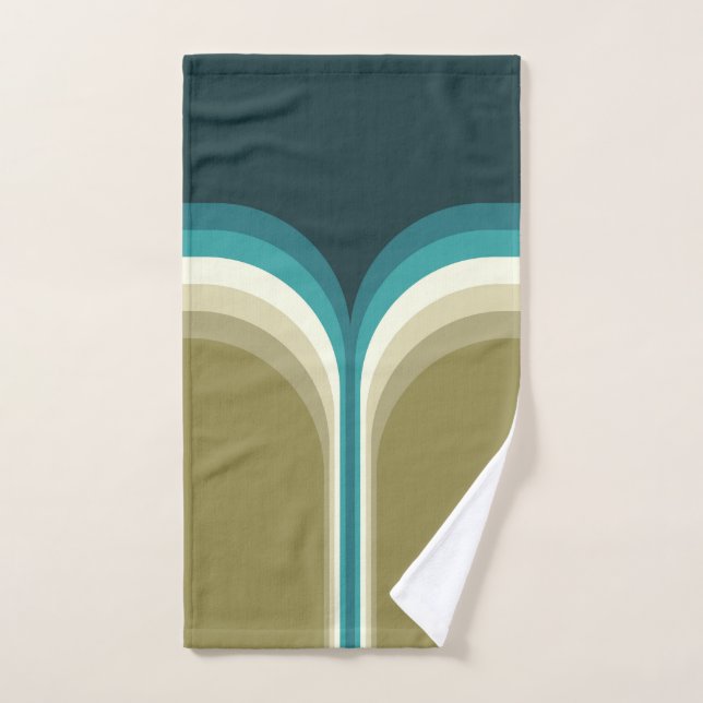 Retro style double arch decoration bath towel set (Hand Towel)