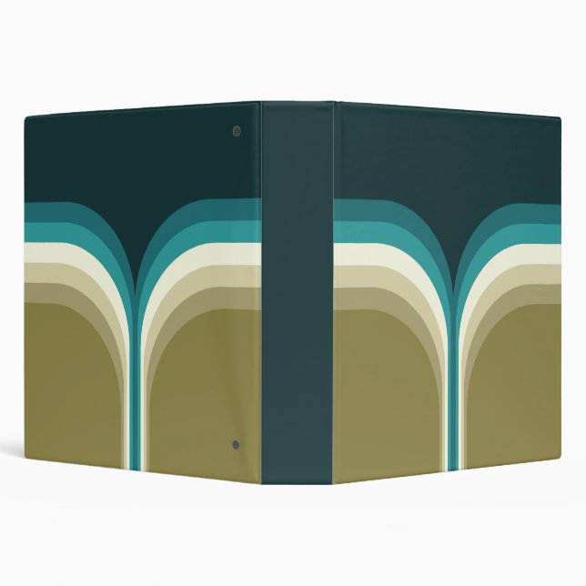 Retro style double arch decoration binder (Background)