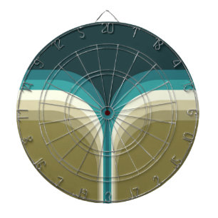 Retro style double arch decoration dartboard