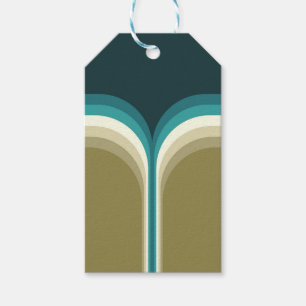 Retro style double arch decoration gift tags