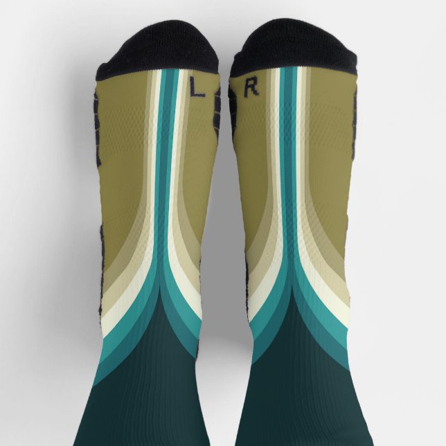 Retro style double arch decoration socks (Top)