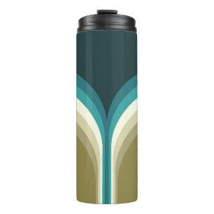 Retro style double arch decoration thermal tumbler