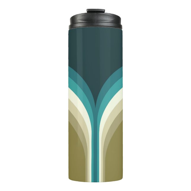 Retro style double arch decoration thermal tumbler (Front)