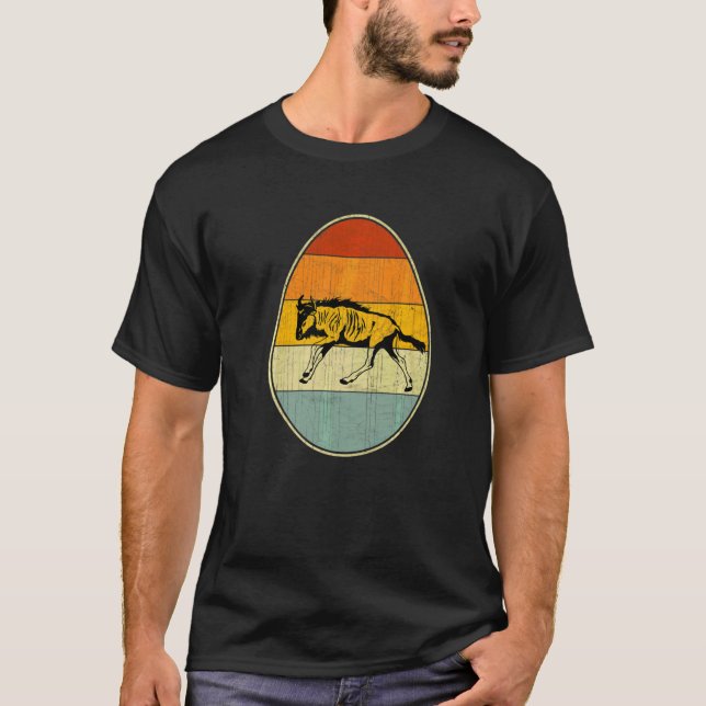 Retro Style Easter Egg Graphic Funny Easter Day Wi T-Shirt (Front)