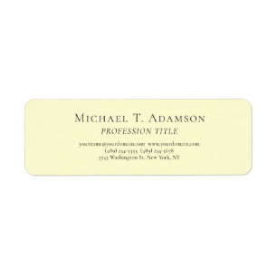 Retro Style Elegant Plain Simple Cream Colour Tone