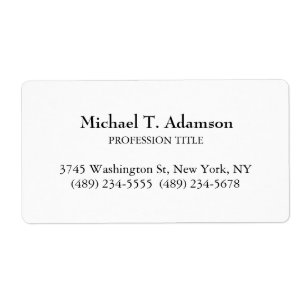 Retro Style Elegant Plain Simple White