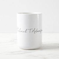 Retro Style Elegant Plain Simple White Calligraphy