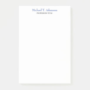 Retro Style Elegant Plain Simple White Post-it Notes