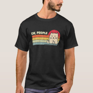 Retro Style Ew People Cat Cat T-Shirt