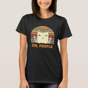 Retro Style Ew People Meowdy Kitty Cat T-Shirt