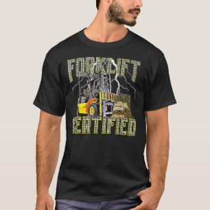 Retro Style Forklift Operator Forklift Certified 1 T-Shirt