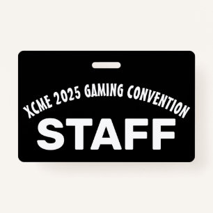 Retro-Style Gaming Convention Staff Badge