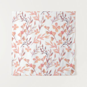 Retro style hand drawn seamless floral ornament. C Tapestry