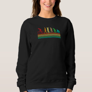 Retro Style Human Cycling Evolution Sweatshirt
