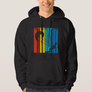 Retro Style Kite Surfing Kite Surfer Hoodie