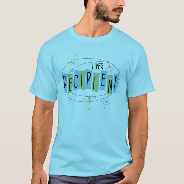 Retro-style liver recipient men's t-shirt (Front)