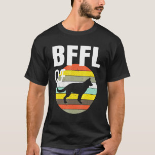 Retro Style Men Women And Kids German Shepherd Bff T-Shirt