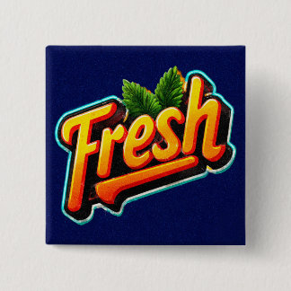 Retro Style Minty Fresh Pinback Button
