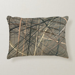 Retro style oil drawing. illustration. Texture pai Accent Pillow