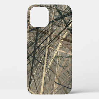 Retro style oil drawing. illustration. Texture pai iPhone 12 Case