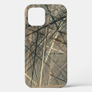 Retro style oil drawing. illustration. Texture pai iPhone 12 Case