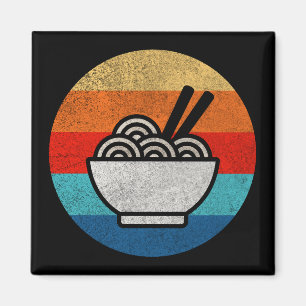 Retro style ramen magnet