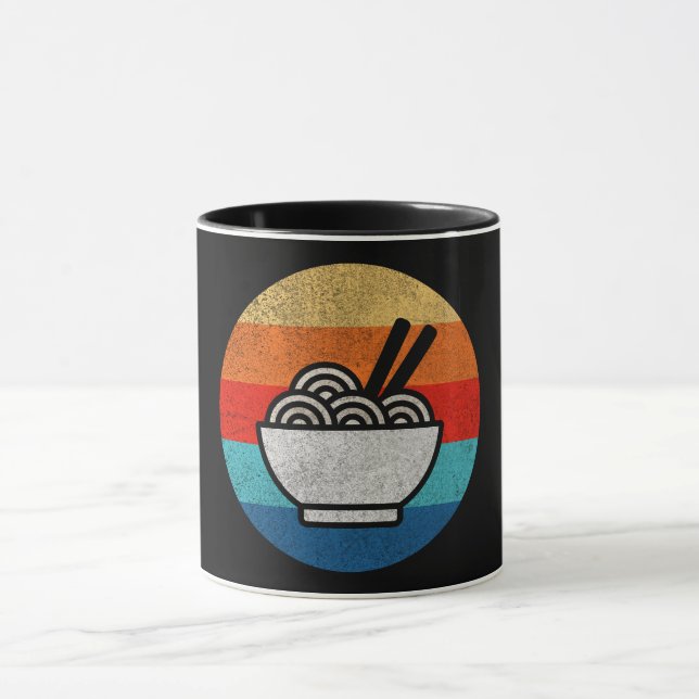 Retro style ramen mug (Center)