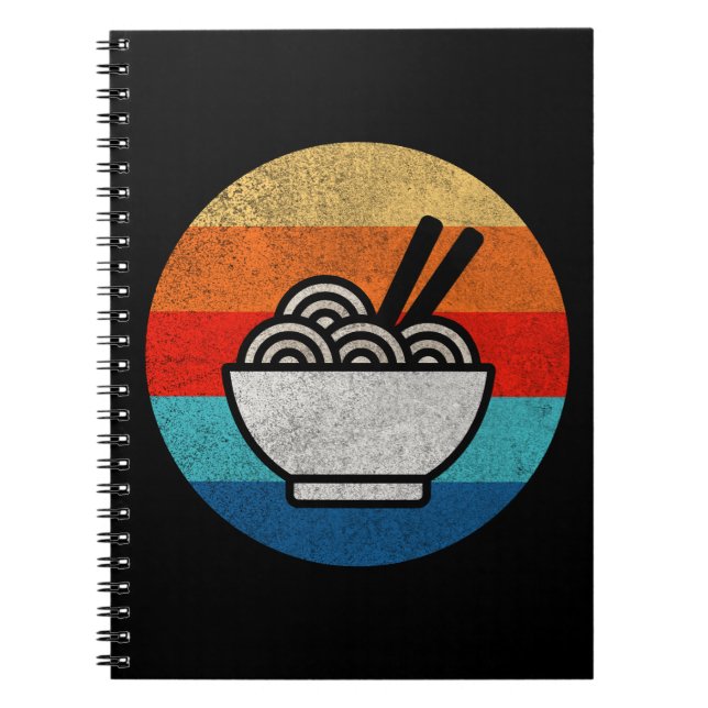 Retro style ramen notebook (Front)