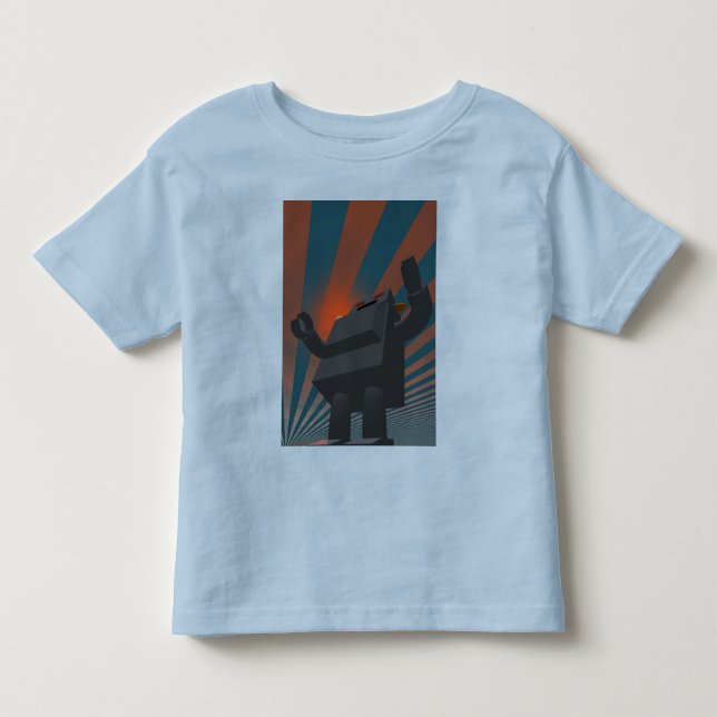 Retro Style Robot 4 Shirt (Front)