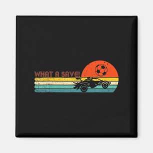 Retro Style Rocket Rc Soccer Car League Funny Game Magnet