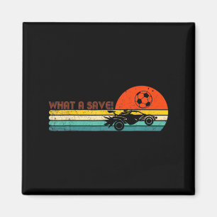 Retro Style Rocket Rc Soccer Car League Funny Game Magnet