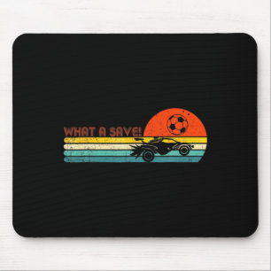 Retro Style Rocket Rc Soccer Car League Funny Game Mouse Pad