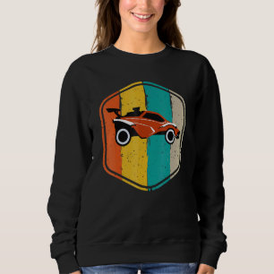 Retro Style Rocket Rc Soccer Car League Gamer 2 Sweatshirt