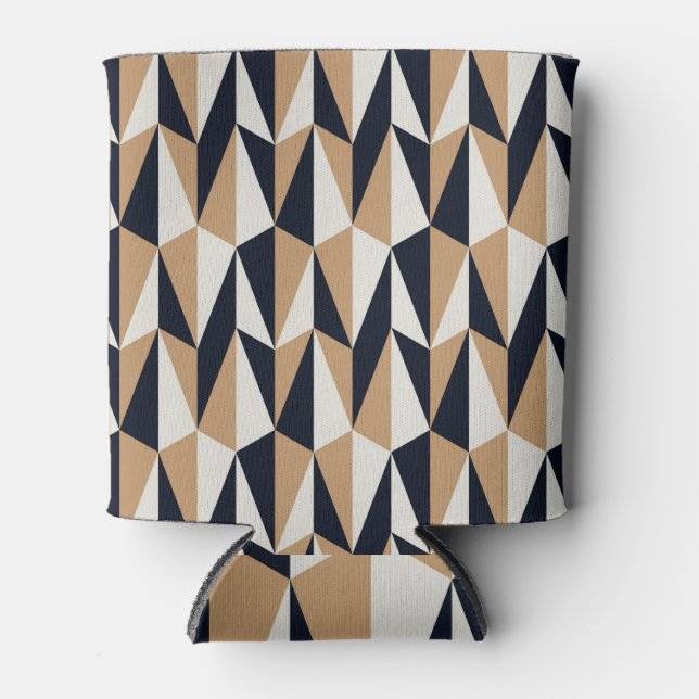 Retro Style: Seamless Vintage Pattern Can Cooler (Front)