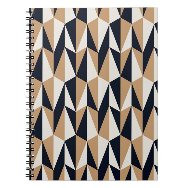 Retro Style: Seamless Vintage Pattern Notebook (Front)
