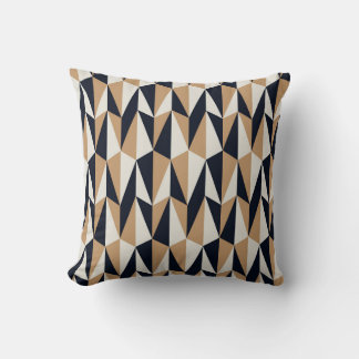 Retro Style: Seamless Vintage Pattern Throw Pillow