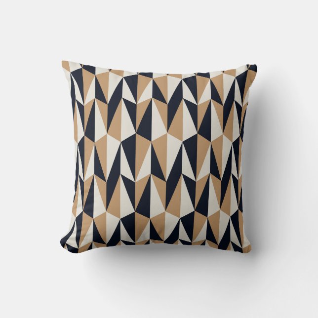 Retro Style: Seamless Vintage Pattern Throw Pillow (Front)