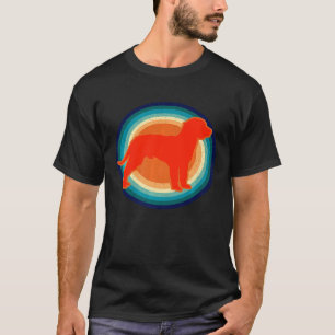 Retro Style Silhouette American Water Spaniel Dog T-Shirt