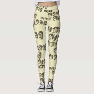 Retro style Vixen Blocks Leggings
