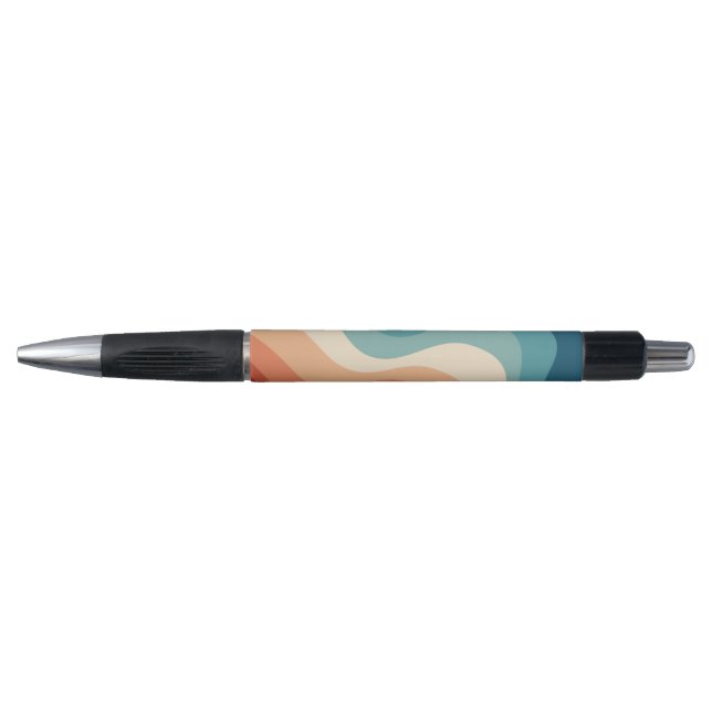 Retro style waves pen (Front)