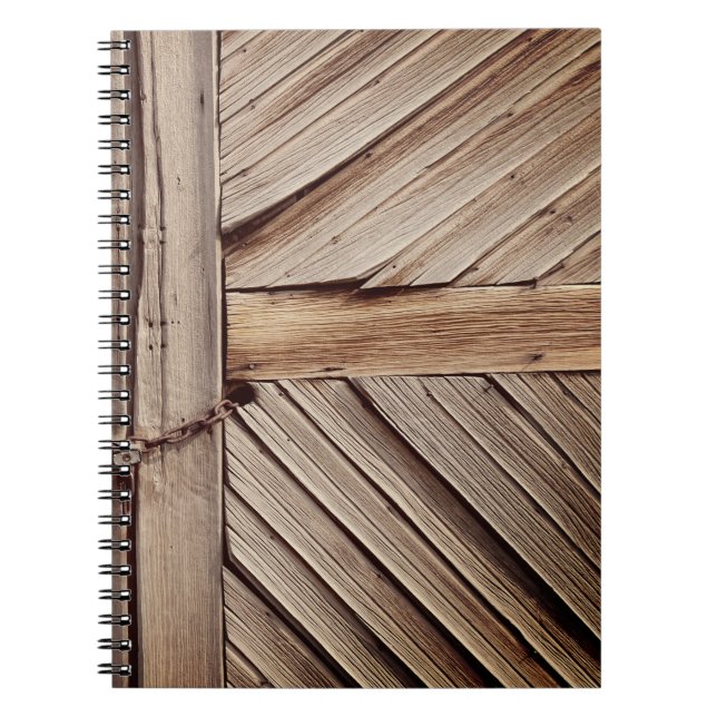 Retro Style - Wooden Door Notebook (Front)