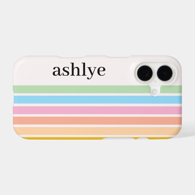 Retro Stylish Modern Personalized Name Classic  (Back (Horizontal))