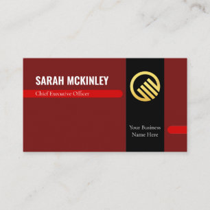 Retro Stylish Office Departmental CEO Business Card