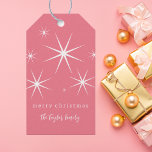 Retro Stylish Vintage Blush Pink & White Christmas Gift Tags<br><div class="desc">Retro Stylish Vintage Blush Pink & White Christmas Gift Tags This gift tag design is a blend of timeless charm and contemporary flair. These chic and festive gift tags feature retro mid-century modern atomic starbursts. Simple yet reminiscent of yesteryear. The design of this tag features a classic vintage blush pink...</div>