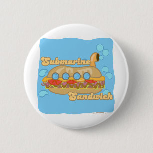 Retro Sub Sandwich Too! 2 Inch Round Button