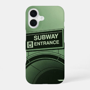 Retro Subway Sign iPhone 16 Case