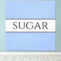 Retro SUGAR Pretty Blue White Outlined Stripes