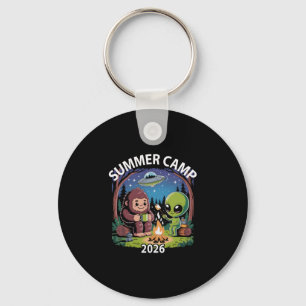 Retro summer camp 2026 kids alien vibes director keychain
