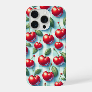 Retro Summer Cherry Phone Case - Vibrant Red Cherr